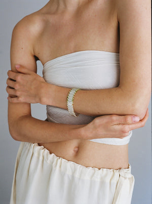 Glanzband (Silberweißgrün)