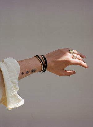 Smokey Black Picasso Silver