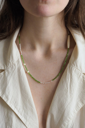 Heishi Green Spirit Necklace