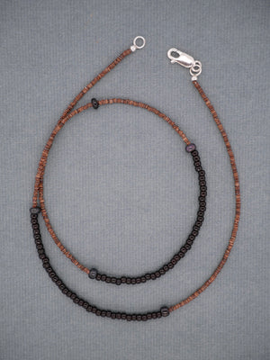 Heishi Ebony Necklace