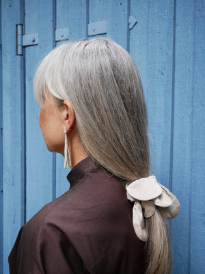 Heishi Fringe Grey