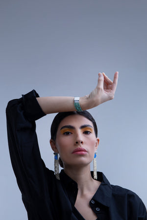 Ohrring Fringe "Two Semicircles“