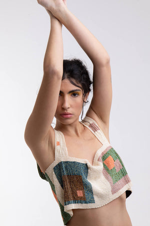 Beaded Top "Squares“