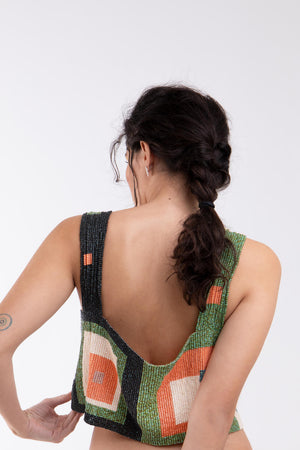 Beaded Top "Squares“