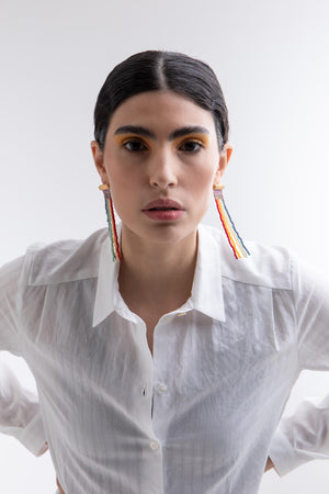 Ohrring Fringe "Rainbow“