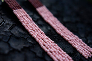 Gold Ohrringe Fringe "Vistoris Lake Brown Ancient Rose"