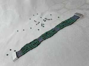 "Seafoam Green Picasso Mineral Grey"