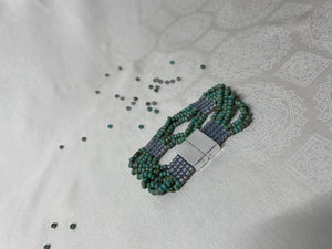 "Seafoam Green Picasso Mineral Grey"