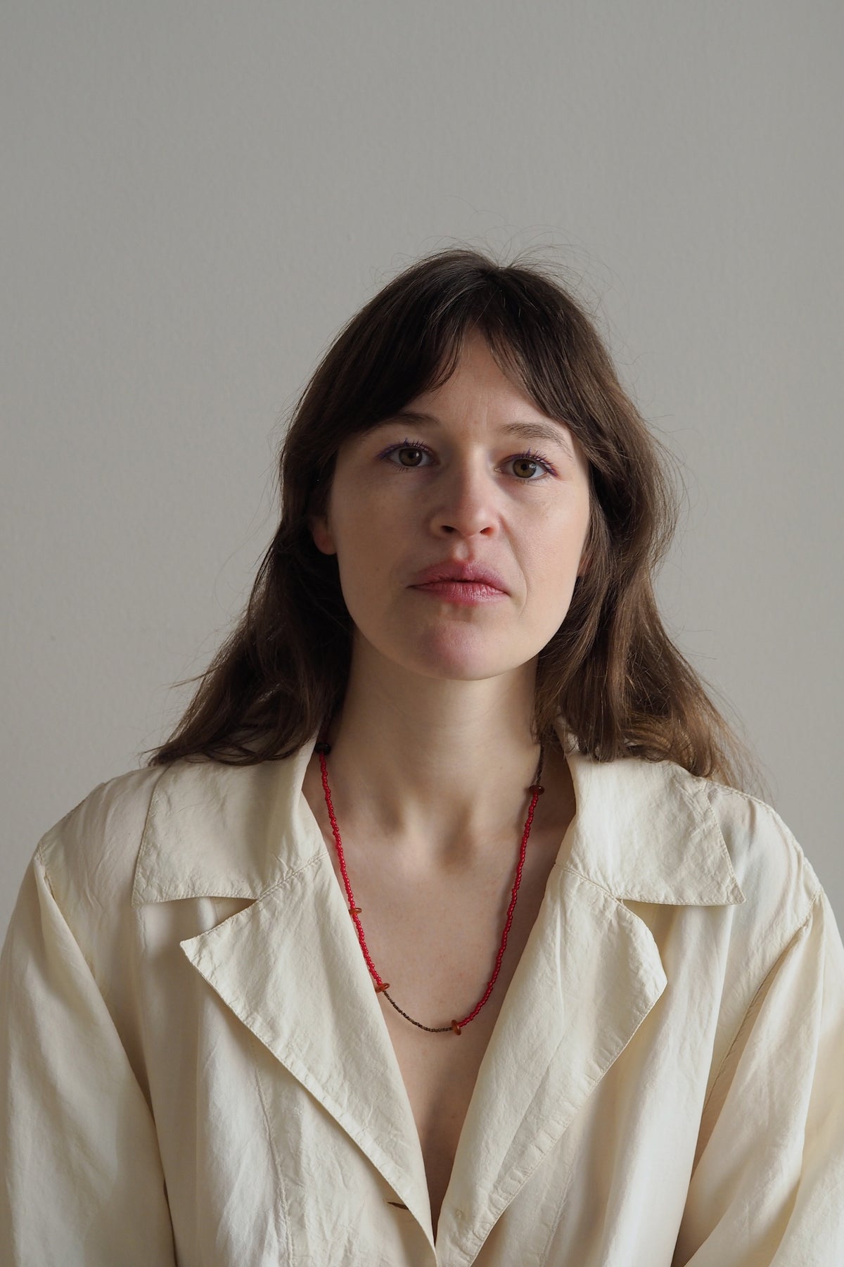 Heishi Amber Necklace