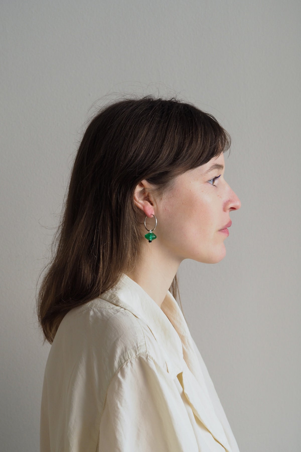 Emerald Glass Earring