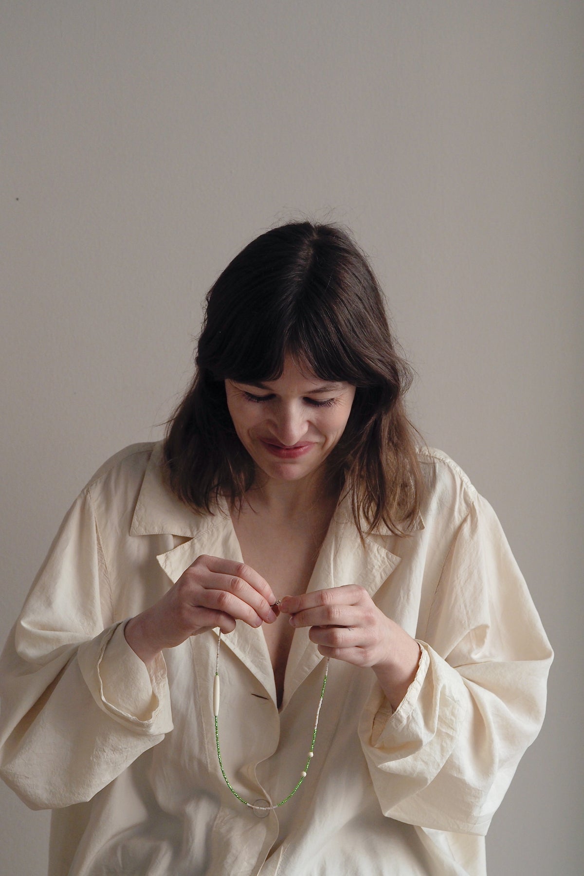 Heishi Green Spirit Necklace