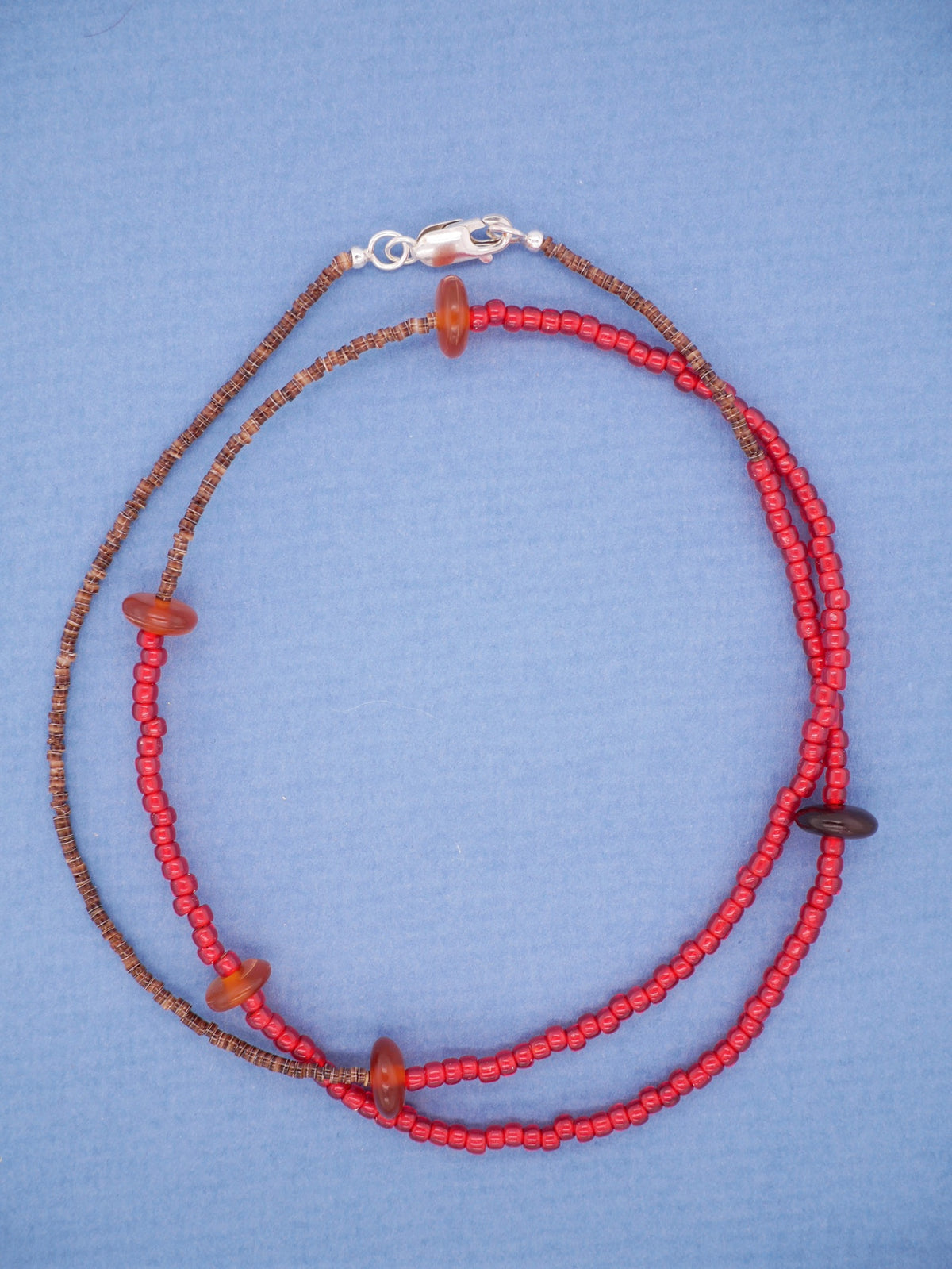 Heishi Amber Necklace