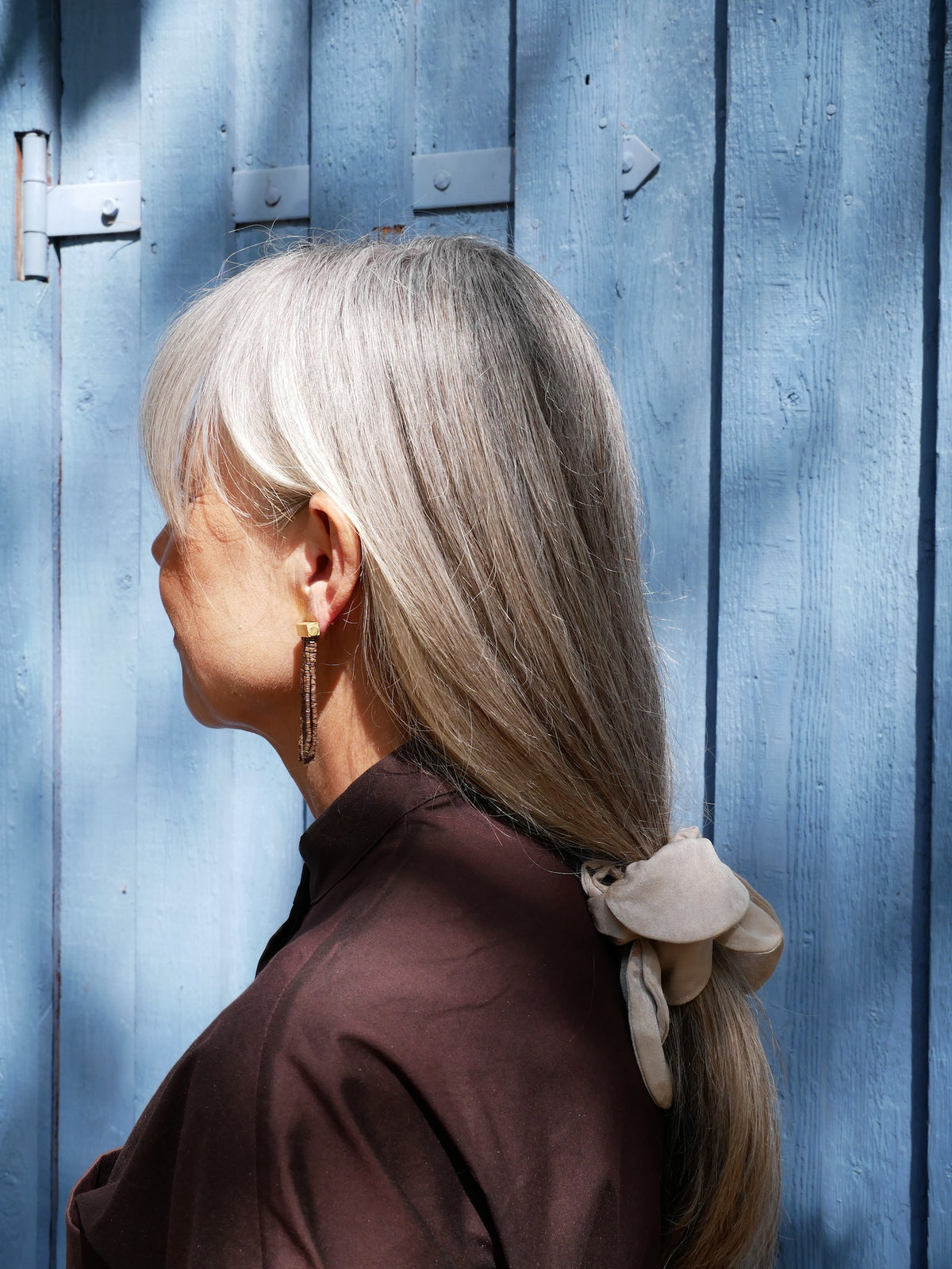 Heishi Fringe Brown