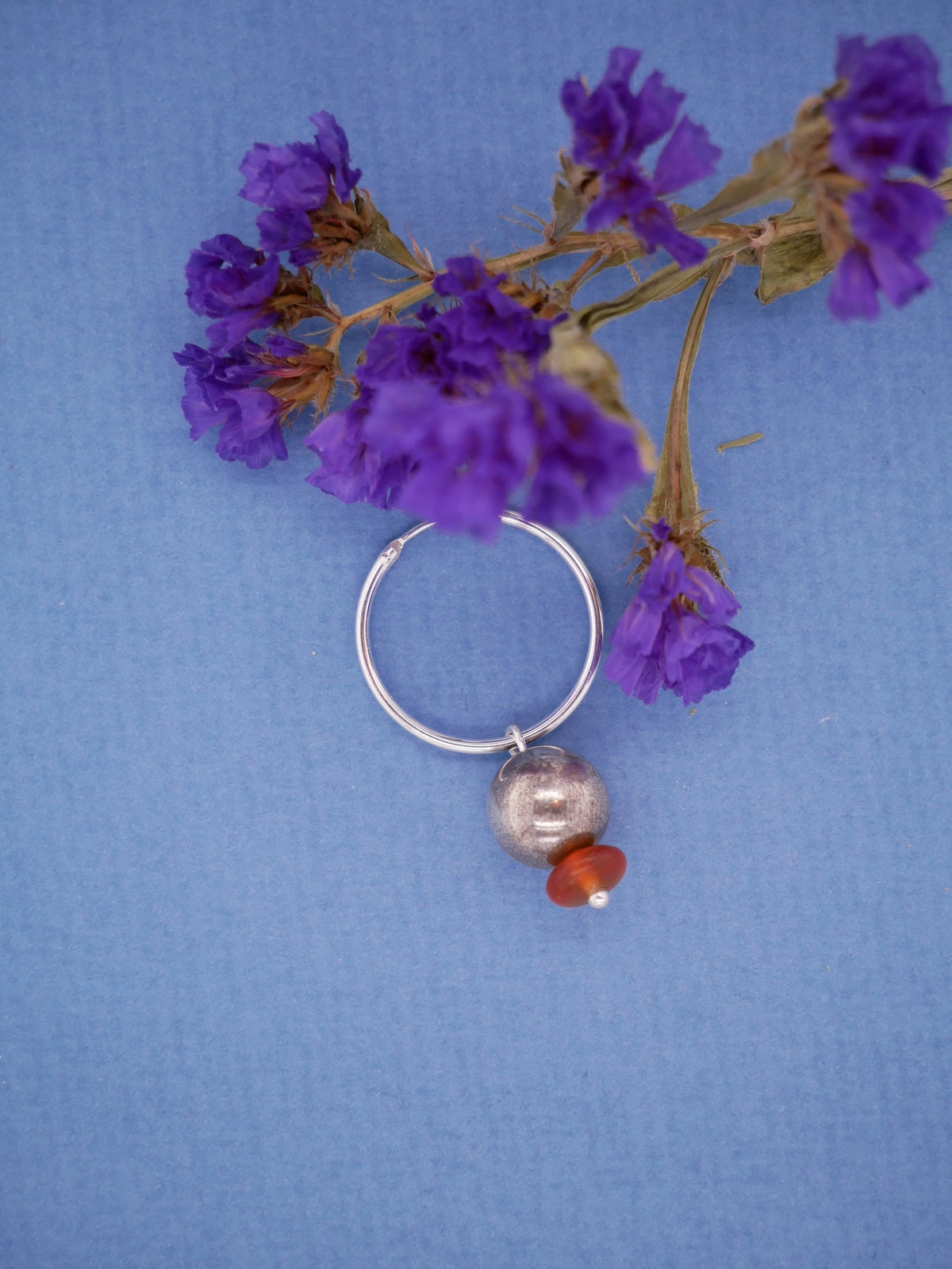 Silver Amber Earring