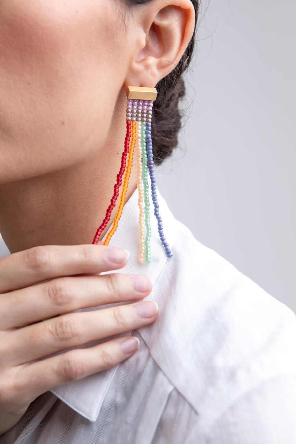 Ohrring Fringe &quot;Rainbow“